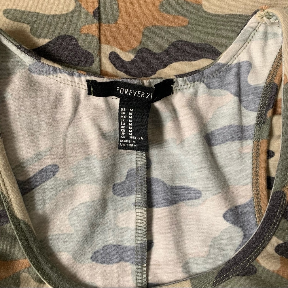 ⚡️ FOREVER 21 Army Print Stretchable Dress - Picture 6 of 10